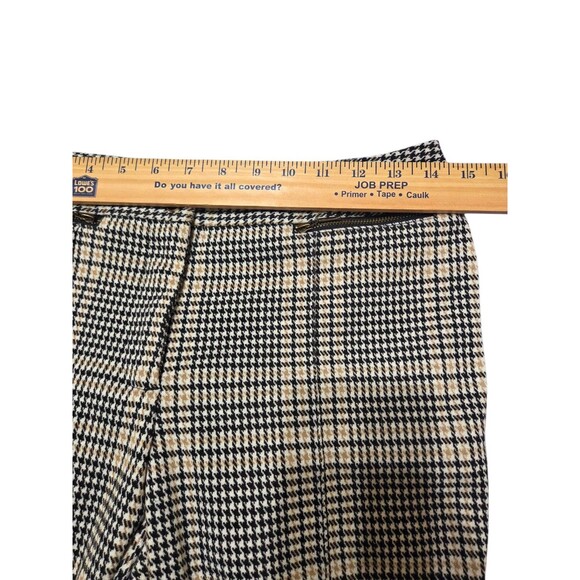 J. McLaughlin Beige Black Houndstooth Plaid Yara Pants Women's 4 READ! A19.3 - Picture 8 of 11